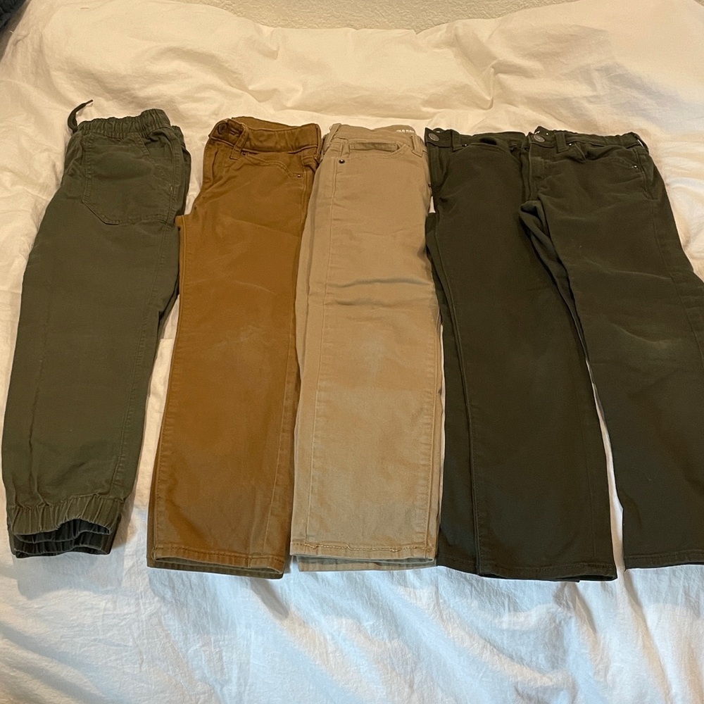 Old Navy Kids Casual Pants - Olive, Mustard, Khaki, Dark Green